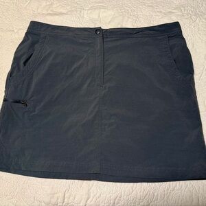 L.L. Bean Charcoal Mini Skirt